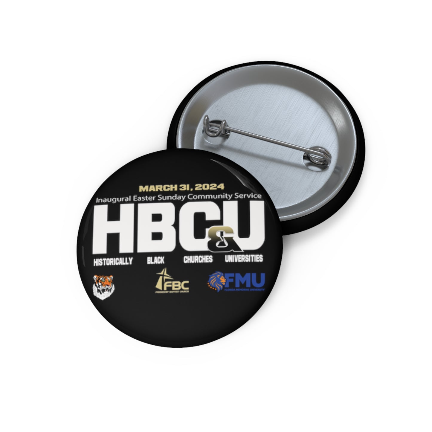 HBCU Easter Service Custom Pin Buttons